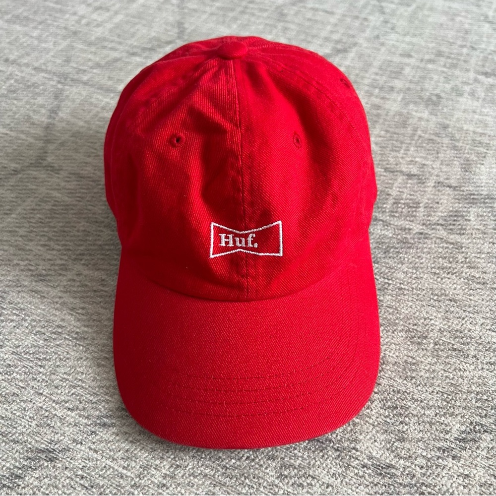 HUF Red Logo Cap